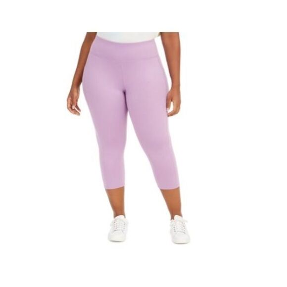 Id Ideology Women's Compression High-Rise Side-Pocket Leggings Purple thights - Picture 5 of 12